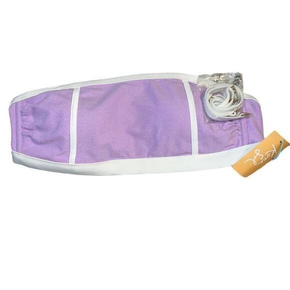 Kona Sol 70s inspired terry cloth bikini top - Picture 2 of 7